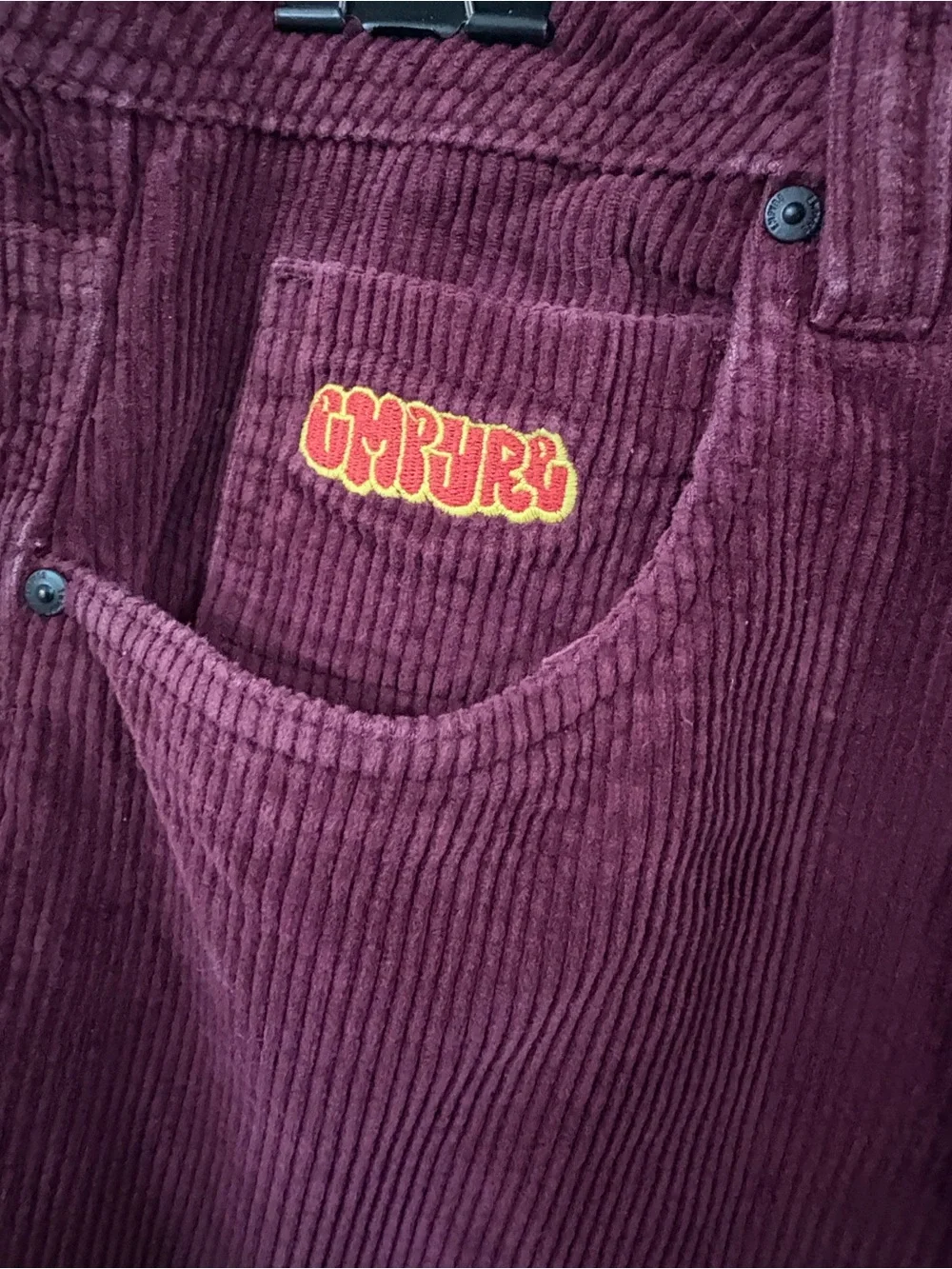 Empyre Men's Corduroy Pants in Burgundy